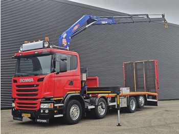 Scania G410 8x2-6 / KRAN / CRANE / MACHINE TRANSPORT - Эвакуатор