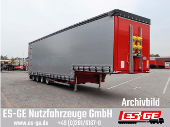 Низкорамный полуприцеп ES-GE 4-Achs-Satteltieflader mit Curtainsider-Aufbau: фото 4