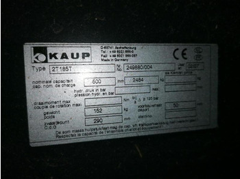 Вилы для Погрузочно-разгрузочной техники Kaup 2T185T: фото 3