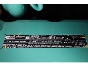 Электрогенератор Cummins C220D5EQ Declaration of Conformity, Diesel, 220kVA: фото 5