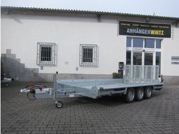 Прицеп для спецтехники HULCO TERRAX Aluboden 394x188x27cm Heckrampe 100cm Tridem (XL) 3500kg: фото 2