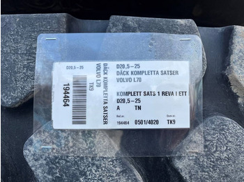 Шина для Строительной техники Däck på fälg 20,5-R25 Volvo L70 , 6300 , L90: фото 3