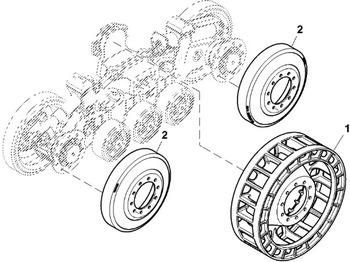 Запчасти ходовой части JOHN DEERE