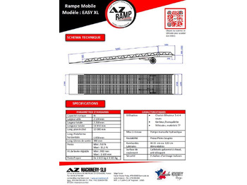 Новый Погрузочная рампа AZ RAMP-EASY XL-8 . Mobil Loading Ramp  WIDE With Level Off, 8 t Capacity: фото 3