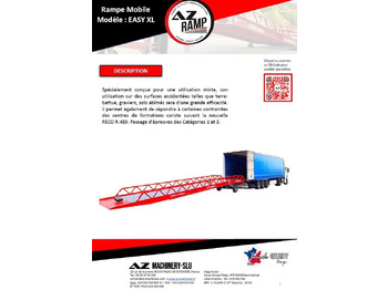 Новый Погрузочная рампа AZ RAMP-EASY XL-8 . Mobil Loading Ramp  WIDE With Level Off, 8 t Capacity: фото 2