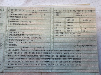 Тентованный фургон Mercedes-Benz 818 4X2 Pritsche & Plane & Tang Pritsche & Plane Mercedes-Benz 818 4X2 Pritsche & Plane & Tang Pritsche & Plane: фото 2