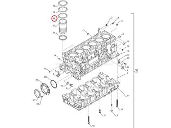 Поршень/ Кольцо/ Втулка FPT IVECO CASE Cursor11 F3GFE613A B001 5801863562/5801690111 Liner seal ring 504372472: фото 3
