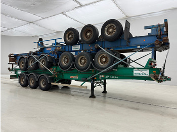 Полуприцеп-контейнеровоз/ Сменный кузов Fruehauf 4x Skelet 2 x 20-40 ft*: фото 3