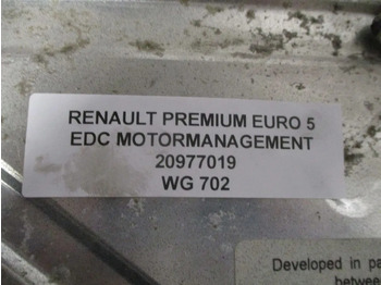 Блок управления для Грузовиков Renault 20977019 EDC MOTORMANAGEMENT PREMUIM EURO 5: фото 3