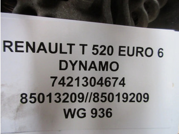 Генератор для Грузовиков Renault 7421304674 // 7485013209 // 7485019209 DYNAMO RENAULT T 520 EURO 6: фото 5 Генератор для Грузовиков Renault 7421304674 // 7485013209 // 7485019209 DYNAMO RENAULT T 520 EURO 6: фото 5