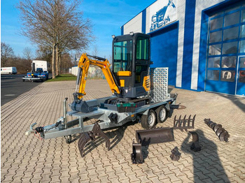 Мини-экскаватор, Прицеп Minibagger BK950KS + Tieflader + Zubehör *INKL.19% MWST*BERGER KRAUS*KABINE*SOFORT!*: фото 2