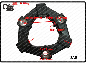 Новый Сцепление и запчасти Coupling For Hydraulic Pump Parts Rubber 8as/ 8AS Excavator: фото 3