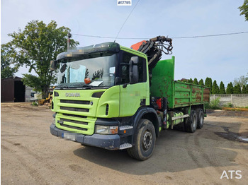 Грузовик бортовой/ Платформа, Автоманипулятор 2007 Scania P 340: фото 2
