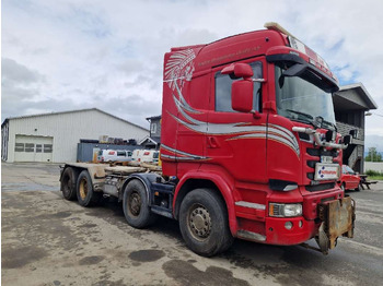 Крюковой мультилифт Scania R580 Brøytebil med sideplog og hydraulisk saltsystem: фото 3