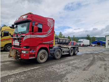 Крюковой мультилифт Scania R580 Brøytebil med sideplog og hydraulisk saltsystem: фото 2