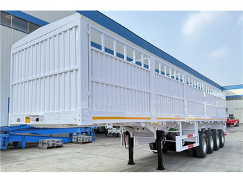 Новый Полуприцеп для перевозки животных Для транспортировки животных TITAN 4 Axle 80 Ton Fence Cargo Truck Trailer for Sale in Nigeria: фото 3