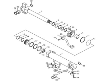 Гидравлический цилиндр CASE