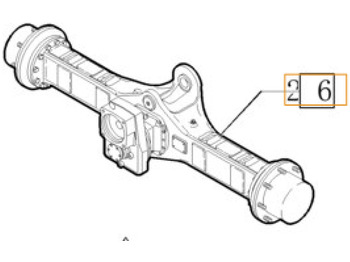 Задняя ось CASE