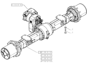 Задняя ось CASE
