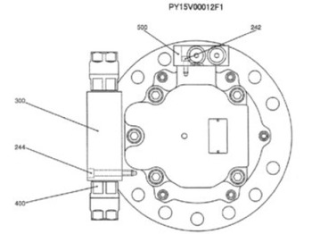 Новый Поворотный редуктор для Строительной техники Case PY15V00012F2: фото 2