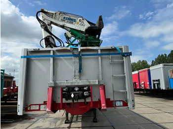 Полуприцеп бортовой/ Платформа Floor FLO 18 30 S2 + KENNIS CRANE 3X STEERING AXLE: фото 2