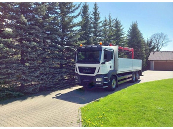 Грузовик бортовой/ Платформа, Автоманипулятор MAN TGS 26.400 Flatbed + Crane Palfinger PK 23001L: фото 2
