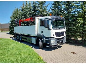 Грузовик бортовой/ Платформа, Автоманипулятор MAN TGS 26.400 Flatbed + Crane Palfinger PK 23001L: фото 3