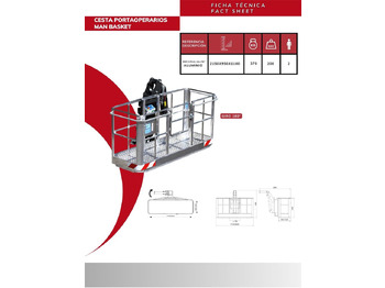 Навесное оборудование для Кранов-манипуляторов 180º Self-leveling Aluminum Man Basket CPAG-2A-FE*: фото 2