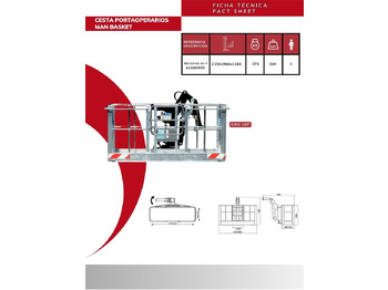 Новый Навесное оборудование для Кранов-манипуляторов 180º self-leveling aluminum man basket CPAG-3A-F: фото 3