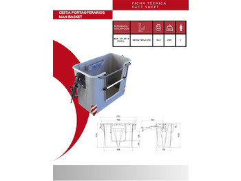 Навесное оборудование для Кранов-манипуляторов Fiber man basket CP-2F-F: фото 4