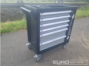 Строительное оборудование Unused Günter Wagen Germany Tool Trolley, 6 Drawers with 220 Pieces: фото 4