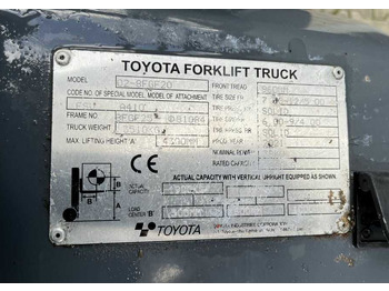 Газовый погрузчик Toyota 8FGF20: фото 4 Газовый погрузчик Toyota 8FGF20: фото 4
