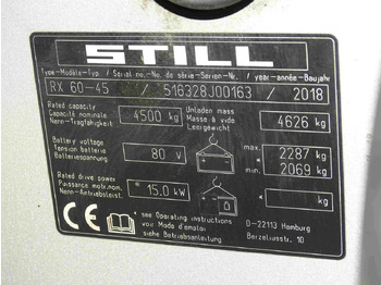 Электропогрузчик Still RX60-45: фото 5 Электропогрузчик Still RX60-45: фото 5