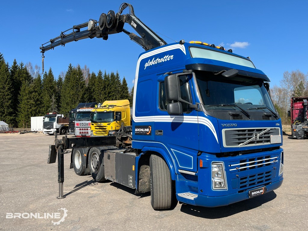 2008 VOLVO FM440 6x2+HIAB Crane+Platform trailer - Тягач, Полуприцеп бортовой/ Платформа: фото 2 2008 VOLVO FM440 6x2+HIAB Crane+Platform trailer - Тягач, Полуприцеп бортовой/ Платформа: фото 2