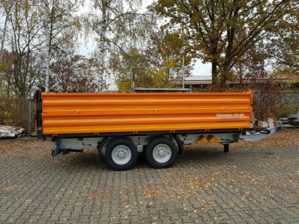 Möslein 13 t Tandem Kipper Tiefladermit Bordwand- Aufsa - Самосвальный прицеп: фото 1 Möslein 13 t Tandem Kipper Tiefladermit Bordwand- Aufsa - Самосвальный прицеп: фото 1