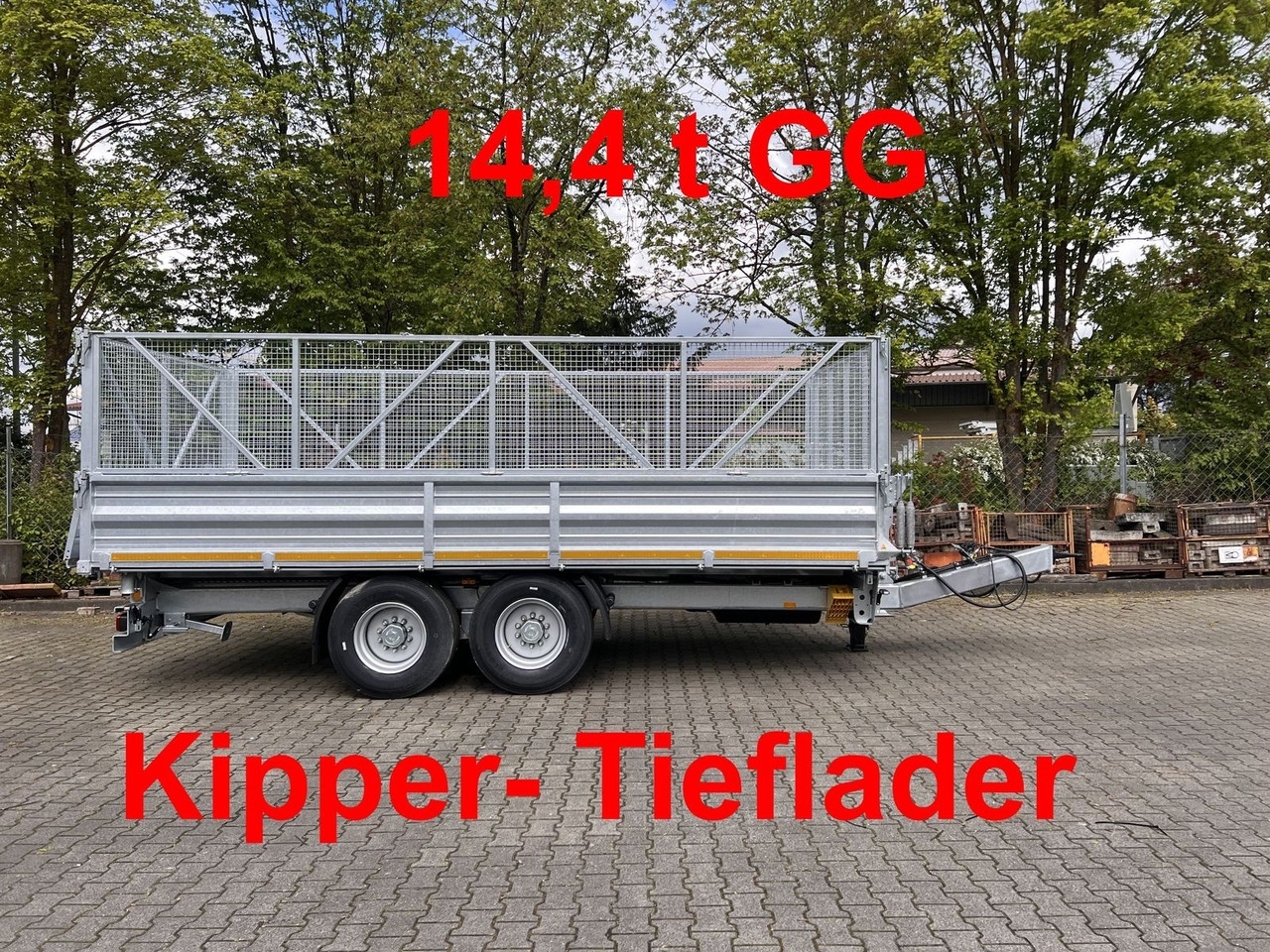Möslein 14 t Tandem- Kipper Tieflader 5,70 m lang, Brei - Самосвальный прицеп: фото 1 Möslein 14 t Tandem- Kipper Tieflader 5,70 m lang, Brei - Самосвальный прицеп: фото 1