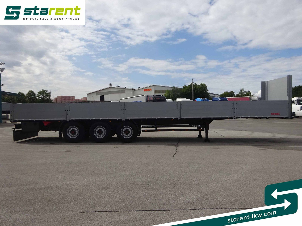 Kögel Baustofftrailer, Liftachse, Lenkachse - Полуприцеп бортовой/ Платформа: фото 4 Kögel Baustofftrailer, Liftachse, Lenkachse - Полуприцеп бортовой/ Платформа: фото 4