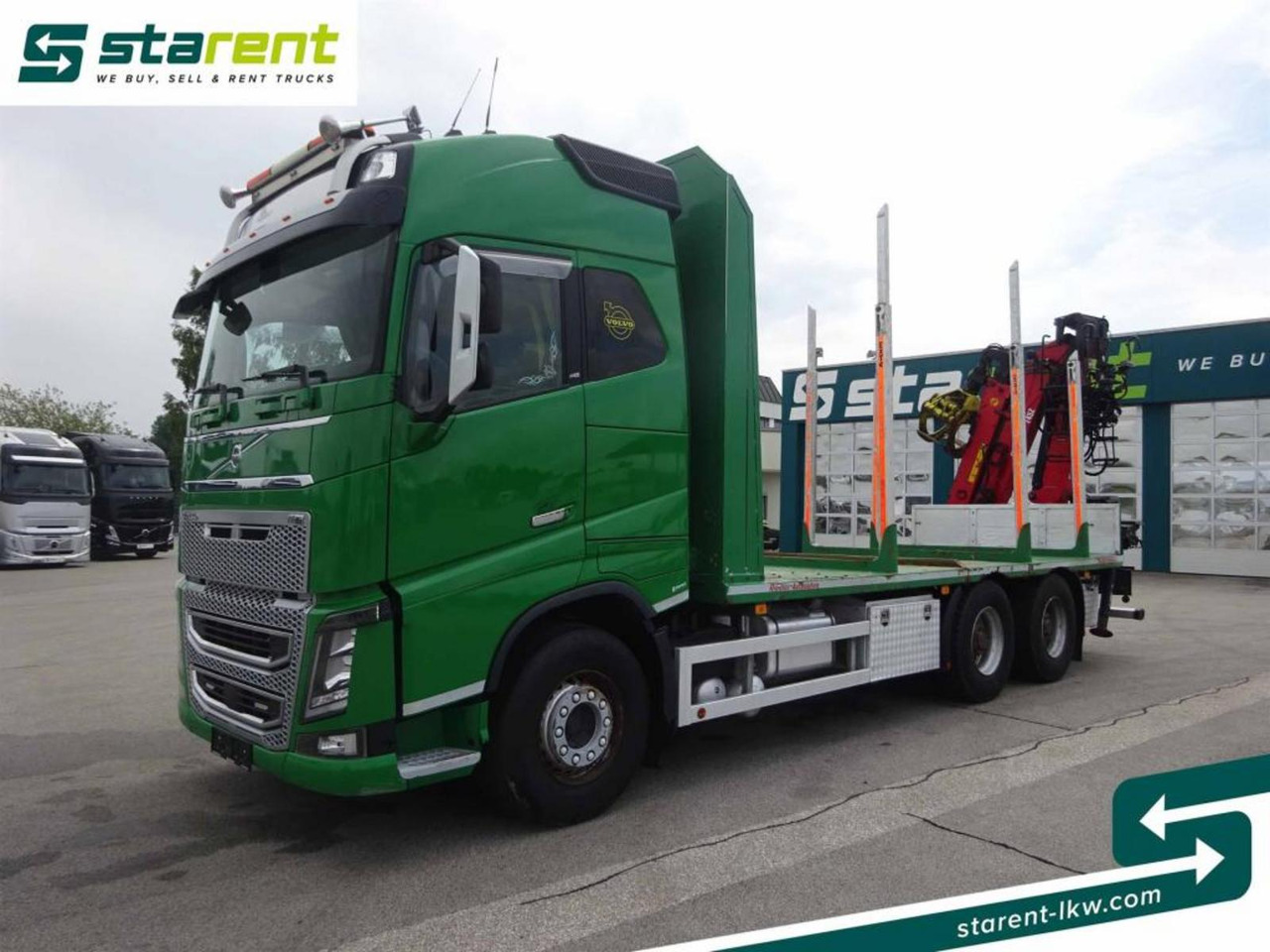 Лесовоз Volvo FH16 550 6x4 Holzaufbau mit Kran (Loglift 145Z): фото 1
