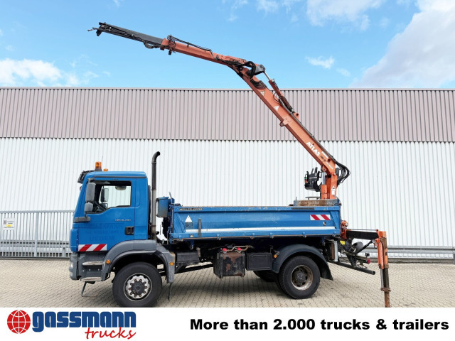 Самосвал, Автоманипулятор MAN TGM 18.290 4X4 BB, EEV, Heckkran Atlas AK: фото 15