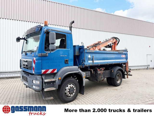 Самосвал, Автоманипулятор MAN TGM 18.290 4X4 BB, EEV, Heckkran Atlas AK: фото 8