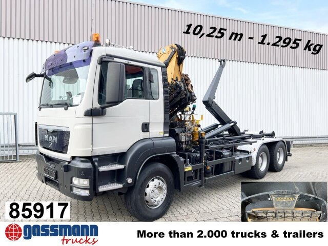 MAN TGS 33.440 6X4 BL mit Kran Effer 165-3S, Funk - Крюковой мультилифт, Автоманипулятор: фото 1 MAN TGS 33.440 6X4 BL mit Kran Effer 165-3S, Funk - Крюковой мультилифт, Автоманипулятор: фото 1