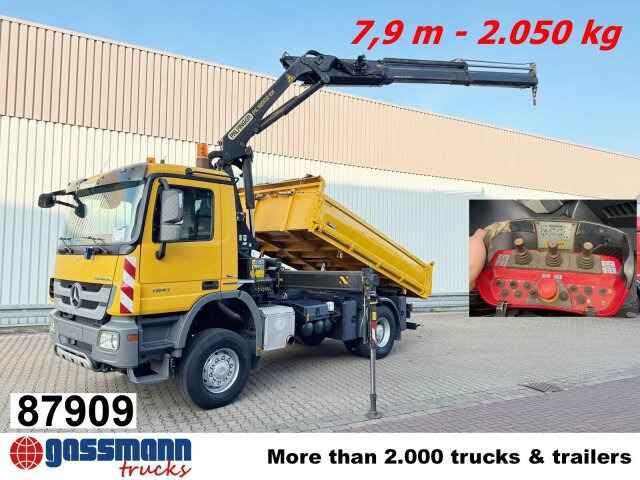 Mercedes-Benz Actros 1841 AK 4x4, EEV, Kran Palfinger - Самосвал, Автоманипулятор: фото 1 Mercedes-Benz Actros 1841 AK 4x4, EEV, Kran Palfinger - Самосвал, Автоманипулятор: фото 1