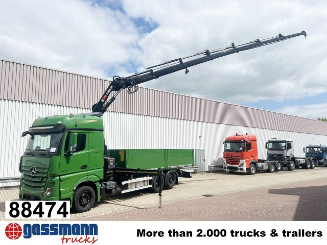 Mercedes-Benz Actros 2548 L 6x2 mit Kran Hiab X-HiDuo 228 - Грузовик бортовой/ Платформа, Автоманипулятор: фото 1 Mercedes-Benz Actros 2548 L 6x2 mit Kran Hiab X-HiDuo 228 - Грузовик бортовой/ Платформа, Автоманипулятор: фото 1