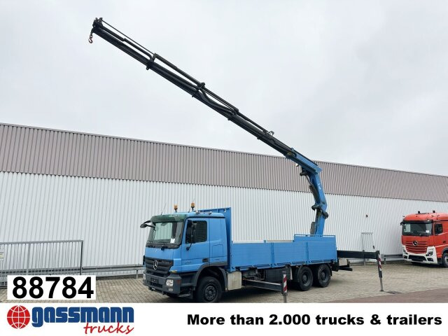 Mercedes-Benz Actros 2741 L 6x4, Twist-Lock ausz. auf 3m, - Грузовик бортовой/ Платформа, Автоманипулятор: фото 1 Mercedes-Benz Actros 2741 L 6x4, Twist-Lock ausz. auf 3m, - Грузовик бортовой/ Платформа, Автоманипулятор: фото 1