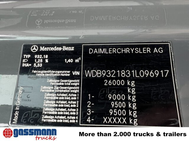 Mercedes-Benz Actros 3346 AK 6x6 - Грузовик-шасси: фото 3 Mercedes-Benz Actros 3346 AK 6x6 - Грузовик-шасси: фото 3
