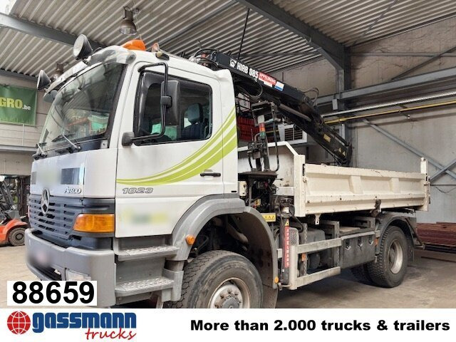 Mercedes-Benz Atego 1823AK 4x4, Kran HIAB, Bordmatik - Самосвал, Автоманипулятор: фото 1 Mercedes-Benz Atego 1823AK 4x4, Kran HIAB, Bordmatik - Самосвал, Автоманипулятор: фото 1