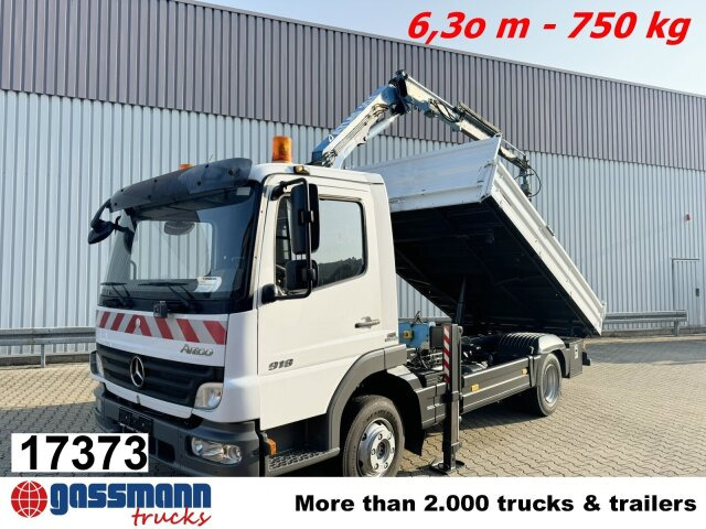 Mercedes-Benz Atego 818 K 4x2 mit Kran Atlas AK 50.1-A2 - Самосвал, Автоманипулятор: фото 1 Mercedes-Benz Atego 818 K 4x2 mit Kran Atlas AK 50.1-A2 - Самосвал, Автоманипулятор: фото 1