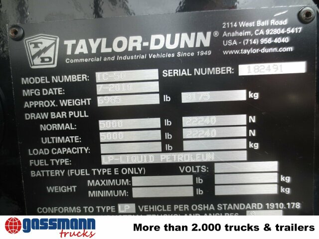 Tiger TC 50, Zugmaschine - Багажный тягач: фото 3 Tiger TC 50, Zugmaschine - Багажный тягач: фото 3