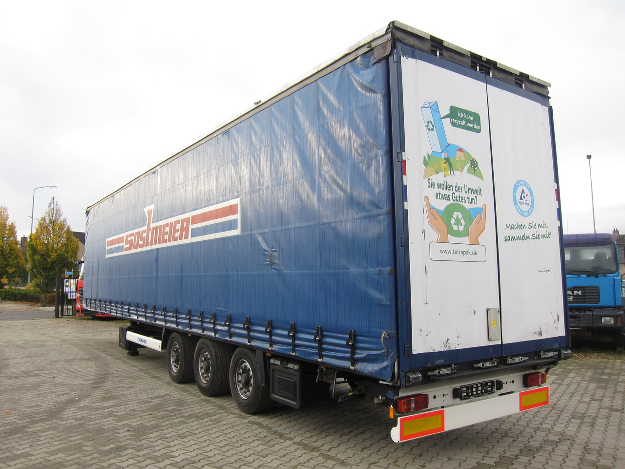 KRONE SD MegaLiner Liftaxle BPW Disc - Тентованный прицеп: фото 4 KRONE SD MegaLiner Liftaxle BPW Disc - Тентованный прицеп: фото 4