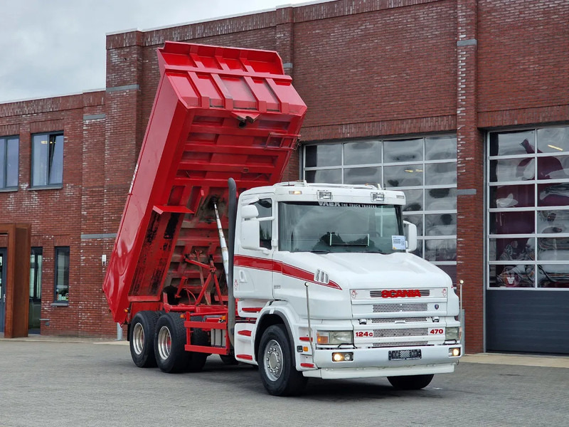 Scania T124-470 6x2 - Tipper - Manual gearbox - Full steel - Robson Drive - New Engine - Torpedo/Hauber - Самосвал: фото 1 Scania T124-470 6x2 - Tipper - Manual gearbox - Full steel - Robson Drive - New Engine - Torpedo/Hauber - Самосвал: фото 1